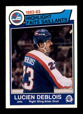 1983 O-Pee-Chee #378 Lucien DeBlois HL NM/NM+ X3366564 - Image 1 of 3