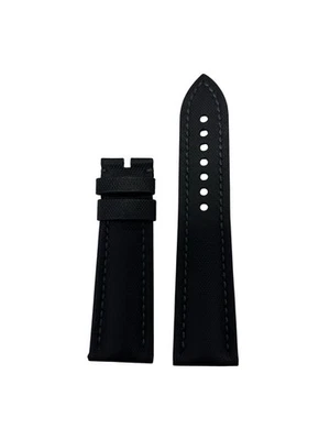 Tecido preto Blancpain e pulseira de couro autênticos - Imagem 1 de 2