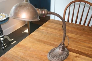 Vintage 1920s Greist Manufacturing Co. Brass Bronze Art Deco Table Desk Lamp - Picture 1 of 7
