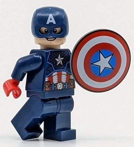 LEGO Super Heroes Captain America Mit Roten Händen Minifigur Aus 76168 - Bild 1 von 1