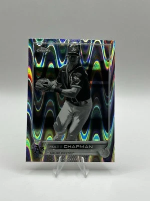 2022 Topps Chrome Sonic Black & White RayWave Refractor Matt Chapman #168 - Image 1 of 2