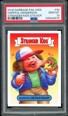2018 Garbage Pail Kids Stranger Things SP 3b Dustin Henderson POP 2 ~ PSA 10 - Image 1 of 2