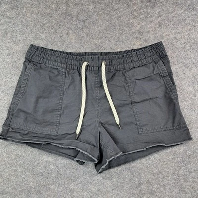 Vuori Shorts Womens Large Gray Ripstop Pull On 3" Outdoors Raw Hem Outdoors - Image 1 of 4