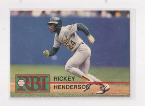 Bonita tarjeta Rickey Henderson 1992 revista RBI #14 - Imagen 1 de 2