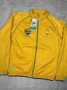 South Africa Jacket Men's XL Yellow FIFA World Cup 2010 Brazil Soccer Track - Picture 1 of 15