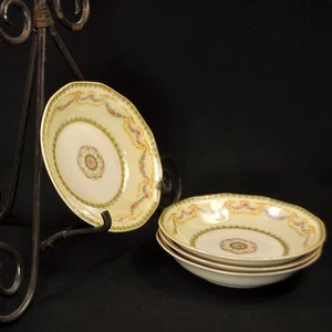 Limoges Theodore Haviland 4 Fruit Dessert Bowls Venice Floral Garland 1925-1936 - Picture 1 of 11