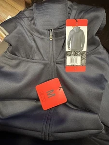 Spyder Active Full Zip Hoodie Jacket Athletic Black Mens Size Med New With Tags - Picture 1 of 3