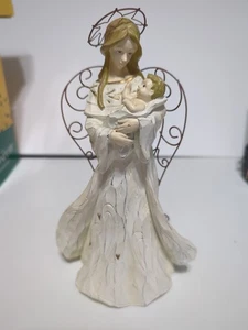 Figura de ángel American Greetings, Inc 9" sosteniendo bebé AGC EUC - Imagen 1 de 7