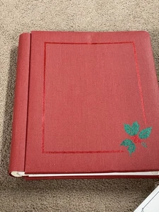 Vintage Creative Memories Album Winter 1994 rote Stechpalme 8 x 10 21 Seiten 15 Schutzfolien - Bild 1 von 10
