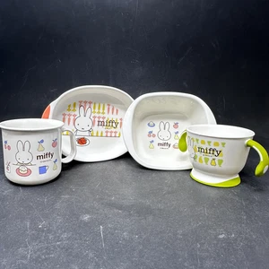 Plato de plástico Miffy taza tazón taza medidora magenta Richell Japón - China lote de 4 - Imagen 1 de 18