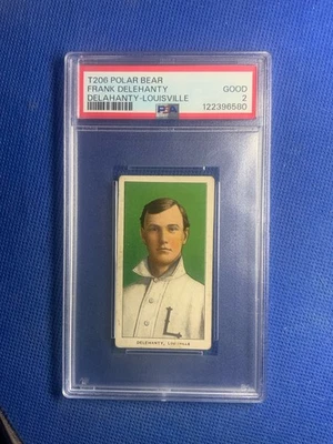 1909-11 T206 Set-Break Frank Delehanty Oso Polar PSA 2 Foto 1 de 2