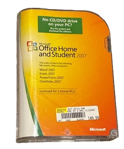 NEW SEALED Microsoft Office Home & Student 2007 Full Version for 3 PCs - Picture 1 of 11