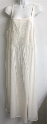 Traje de baño de acacia vestido crema fino maxi caída cintura panel frontal ajustado talla P Foto 1 de 4