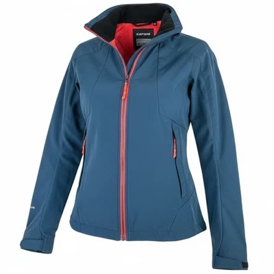Chaqueta de esquí ICEPEAK Biggs Softshell para hombre talla 36 **Sin capucha** Usada en excelente estado azul con ribete coral Foto 1 de 4