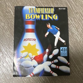 Romstar Championship Bowling Manual Original for Nintendo NES