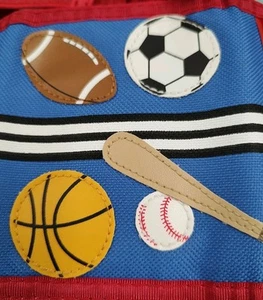 Stephen Joseph Kids Trifold Wallet Sports Football Baseball Soccer Basketball - Picture 1 of 13