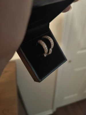 pendientes aros diamantes Foto 1 de 4