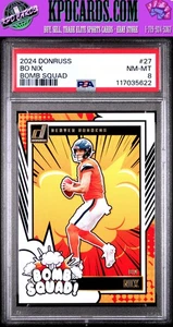 Bo Nix 2024 Panini Donruss Bomb Squad #27 PSA - Picture 1 of 2