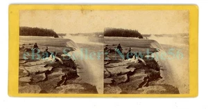 Cataratas del Niágara NY - CATARATAS DESDE PUNTO DE VISTA - E&HT Anthony Stereoview - Imagen 1 de 2