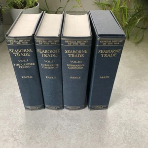 OFFICIAL HISTORY OF THE WAR - SEABORNE TRADE - 3 Vols + map box - Bild 1 von 14