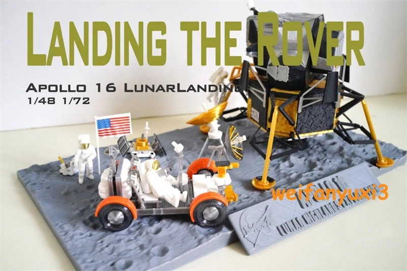 1/72 1/48 Scale Apollo 11 Apollo Lunar Module Astronaut Model Scene Toy - Image 1 of 4