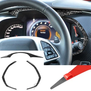 Cuadro de instrumentos de fibra de carbono forjado para Chevrolet Corvette C7 2014-19 - Imagen 1 de 9