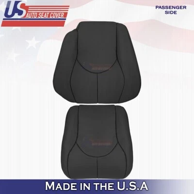 1996 to 2002 Fits Mercedes Benz SL320 Passenger Top &Bottom Leather Cover Black - Image 1 of 4