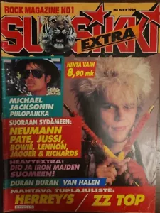 Michael Jackson, Maiden, Dio, Prince, KISS - Finland Magazine Suosikki #10B 1984 - Foto 1 di 11