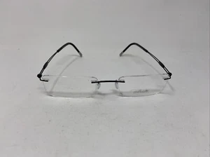 SILHOUETTE EYEWEAR 5221 50 6060 51-19-140 5227 BLACK RIMLESS EYEGLASSES F210 - Picture 1 of 8