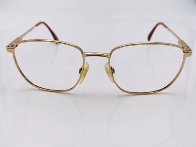 Vintage Guy Laroche GL304 Gold Metal Oval Sunglasses Italy FRAMES ONLY - Image 1 of 4