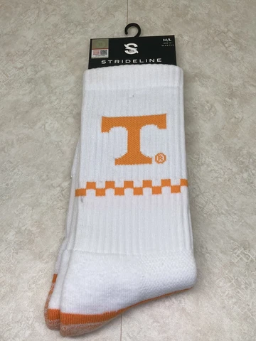 Tennessee Volunteers Strideline Premium Crew Sock White & Orange Med / Large Cover