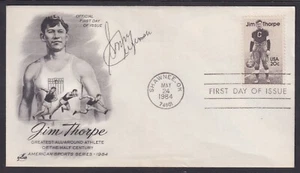 Sonny Jurgenson, NFL Quarterback, Pro Football HOF, autograph on Jim Thorpe FDC - Picture 1 of 1