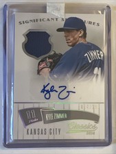 2014 CLASSICS SIGNIFICANT SIGNATURES JERSEYS SILVER #47 KYLE ZIMMER  014/299