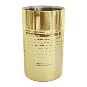 Alfie Wine Cooler 12x18cm Hammered Gold - Picture 1 of 3