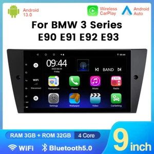 CarPlay Für BMW 3er E90 E91 E92 E93 Android 13 Autoradio DAB+ 32GB WiFi GPS Navi - Bild 1 von 10