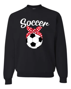 Adorable Sudadera Cuello Redondo Cinta Fútbol Bola Deportes Fútbol Cuello Redondo - Imagen 1 de 14