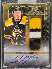 2017-18 Upper Deck Black Charlie McAvoy RPA /40