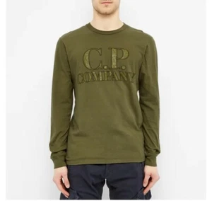 Jersey C. P. Company Prisma Manga Larga Algodón Prenda Teñida Intarsia Logo XL - Imagen 1 de 6