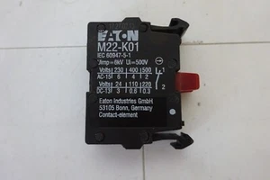 Eaton M22-K01 Push Button Contact Block Normally Closed - Picture 1 of 5