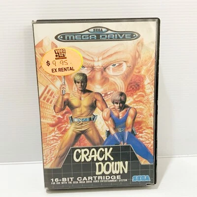Crack Down + Box - Sega Mega Drive Tested & Working - Free Postage - Image 1 of 4