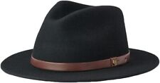 Brixton Messer Fedora Hat, Black, XLarge