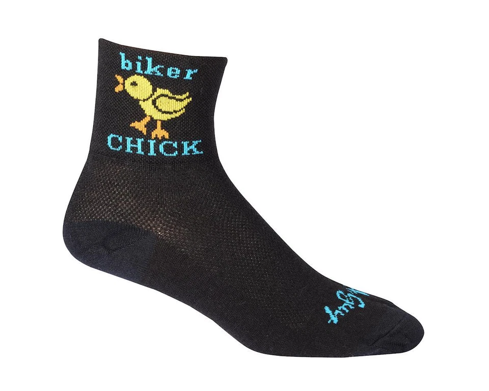 SockGuy Biker Chick 3in Cycling Sock - Women's