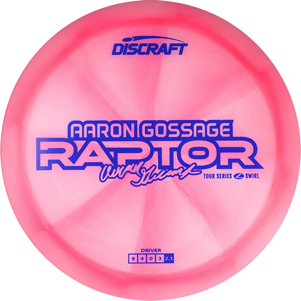 NEW Discraft Disc Golf Z Swirl Raptor Aaron Gossage **Choose Weight/Color** - Image 1 of 1