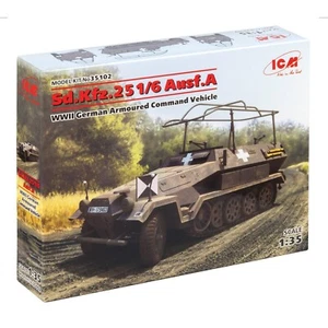 German Sd.Kfz.251/6 Ausf.A Armored Command Vehicle Scale Kit 1/35 ICM 35102  - Picture 1 of 18