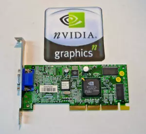 AGP nVIDIA Vanta 16 video graphics card 16 MB, VGA output - Picture 1 of 6