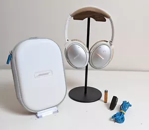 Bose QuietComfort QC25 Noise Cancelling Headphones White Ships Free! - Picture 1 of 6