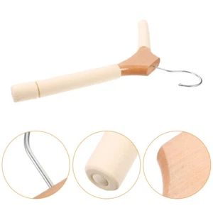 5 piezas perchas de madera maciza perchas de viaje para damas para suéteres ropa esponja - Imagen 1 de 12