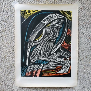 "The Scribe" by Irving Amen Original A/P Artist's Proof Limited Edition 20x26 - Bild 1 von 9