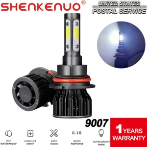 4-sided 9007 LED Headlight Kit Hi/Lo Bulbs Ford F 150 1992-2003 F 250 1992-1999 - Bild 1 von 11