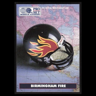 Team Card #11 1991 Pro Set WLAF Birmingham Fire Football Card NFL NM - Image 1 of 3